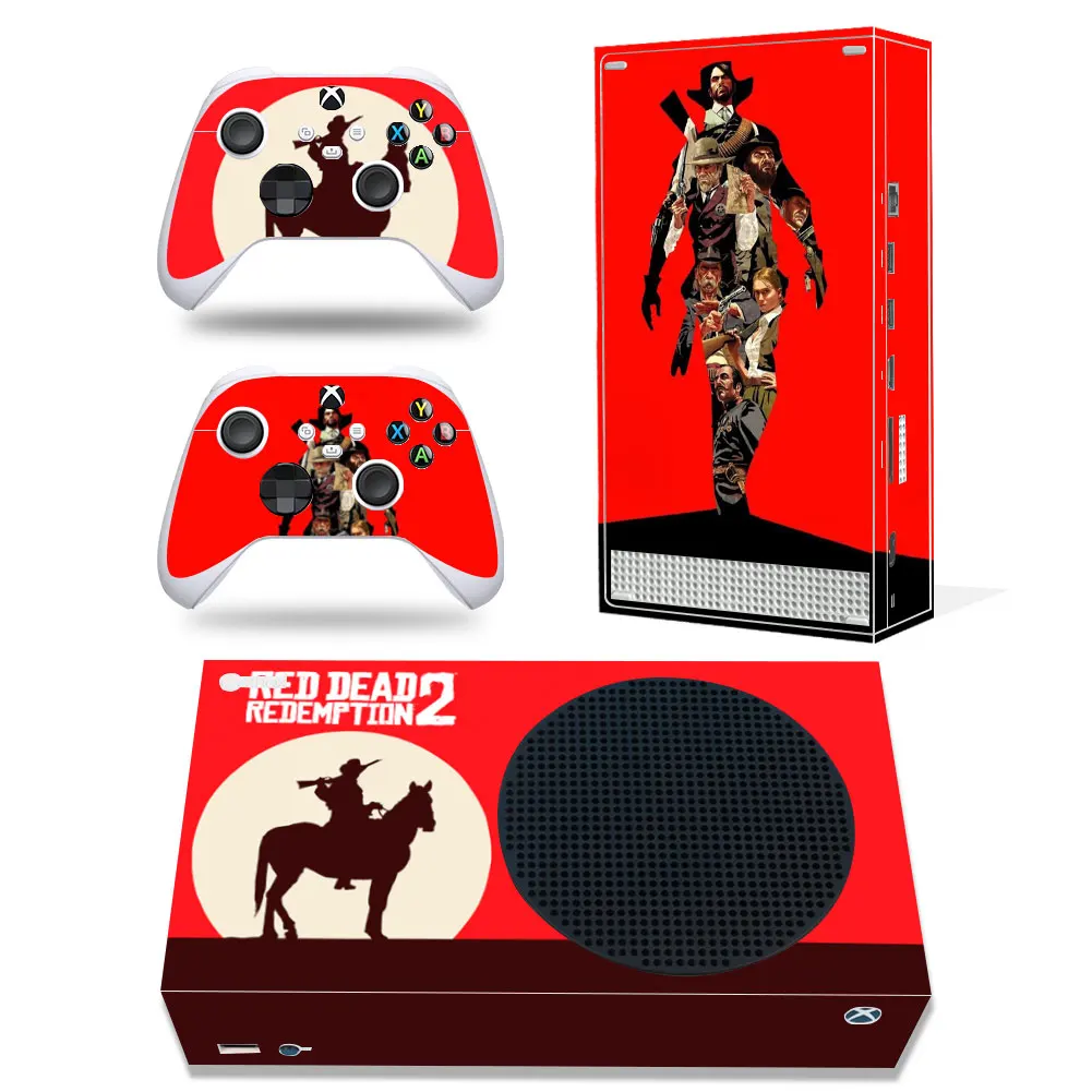 Red Dead Xbox series S Skin Sticker Decal Cover Xboxseriess Vinyl XSS Skin Console and 2 Controllers