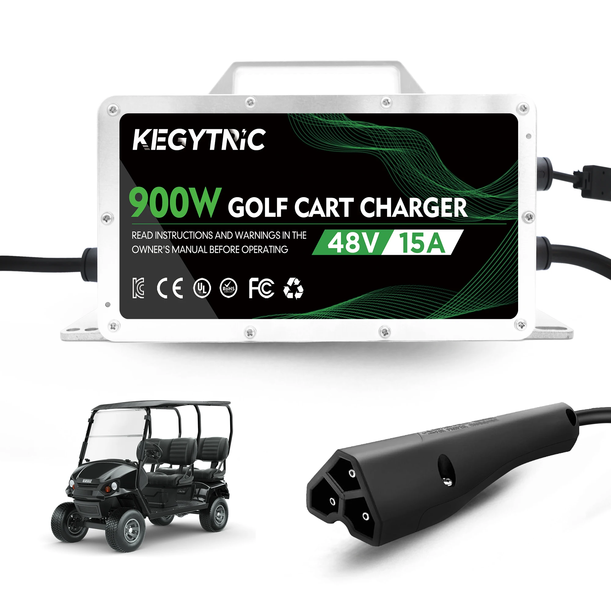 

48V 15A Smart Lead-Acid Battery Charger 635671 622416 632874 635669 for EZGO Delta-Q SC-48