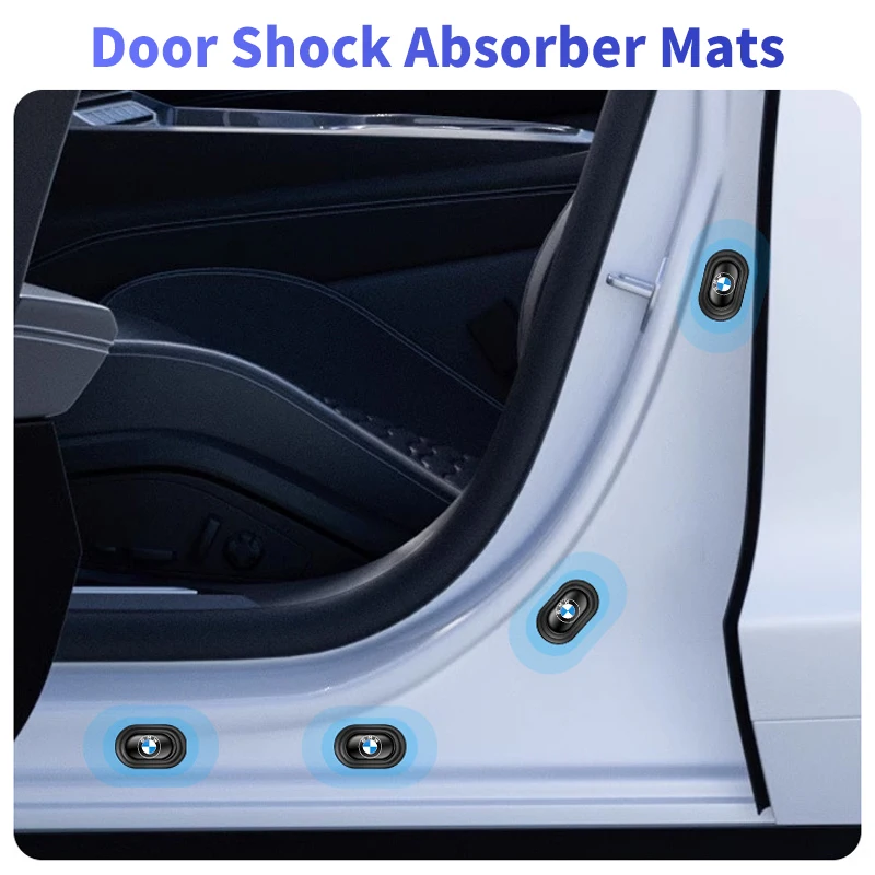 Car Door Shock Absorber Gasket Mat Anti-Collision Silicone Sticker Pads For BMW 1 2 3 4 5 7 Series X2 X3 X4 X5 X6 X7 M3 M4 M5 M6