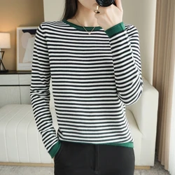 2022 cashmere sweater women's sweater fashion Pullover striped sweater autumn winter women's cashmere sweater