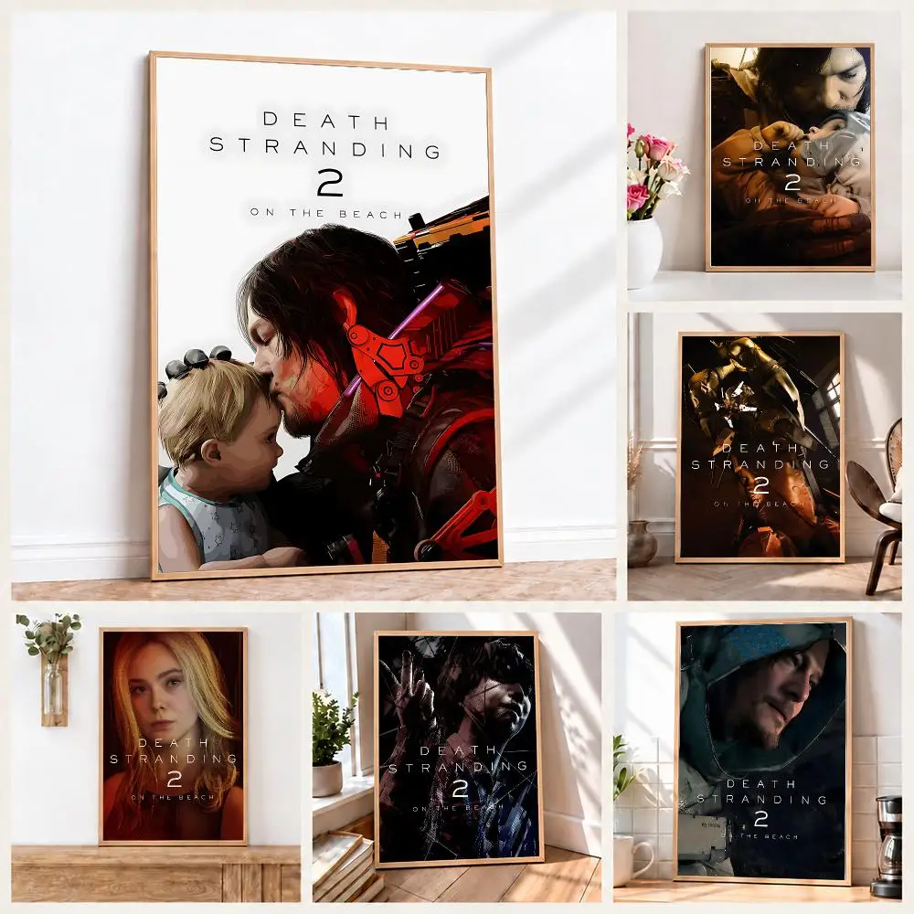 Sci-Fi Adventure Game D-Death S-Stranding Poster Wall Art Print Sticker for Bedroom Living Room Dorm Office Modern Home Decor