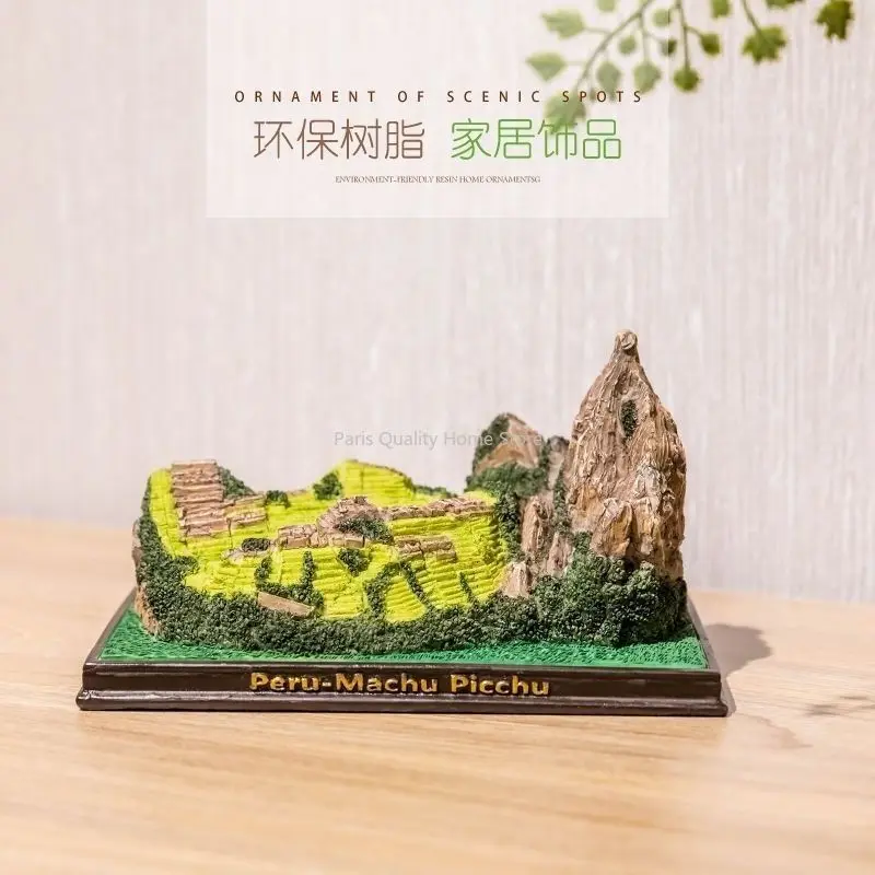 Resin Crafts Home Decoration Model World Famous Building Machu Picchu Living Room Decoration Sculpture Modern Art