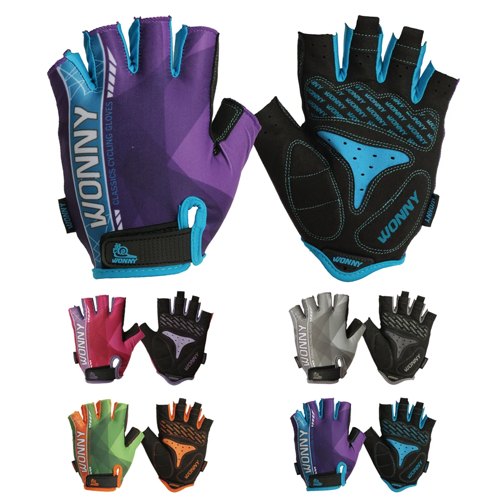 

Велосипедные перчатки для мужчин и женщин, велосипедные перчатки с половиной пальца, противоскользящие амортизирующие перчатки для шоссейного велосипеда MTB для фитнеса, спорта на открытом воздухе