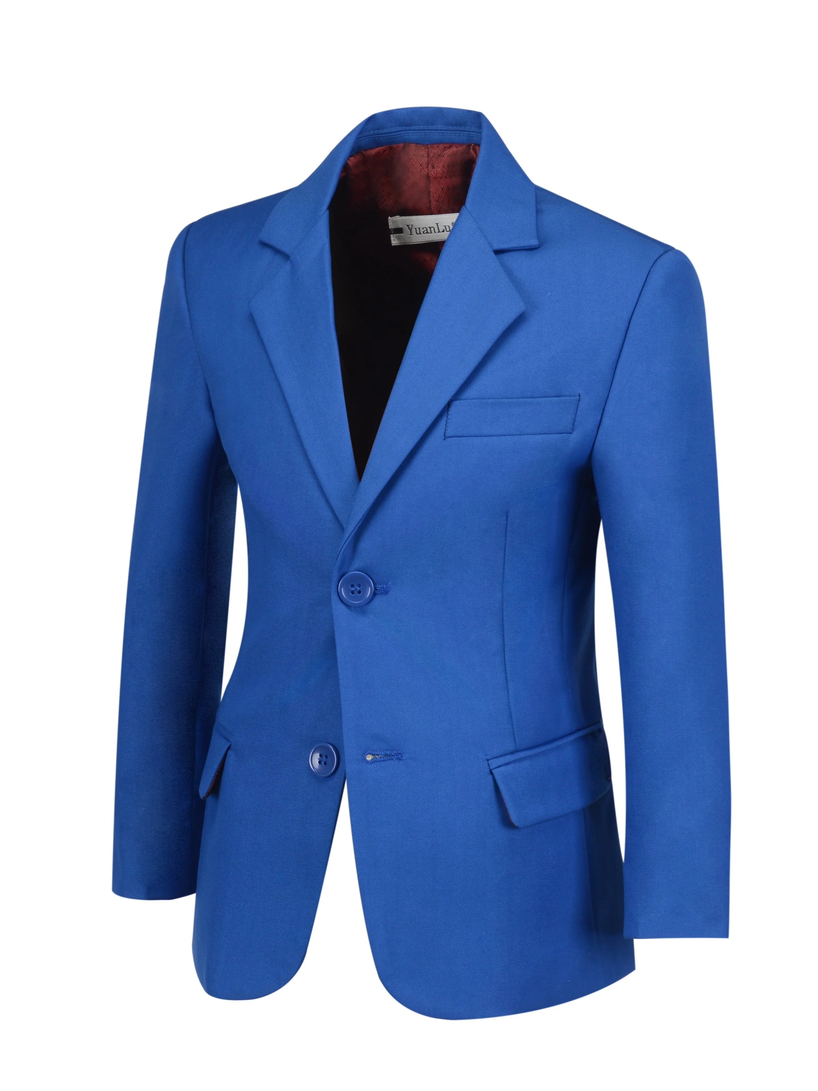 

Boys Blazer Jacket Single Breasted Kids Formal Suit for Boys Slim Fit Dress for School Wedding Party Boys' Coat Multiple Color