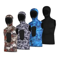 Traje de neopreno con capucha de 3 mm para hombre y mujer, chaleco de buceo sin mangas con camuflaje, traje de buceo para mantener el cuerpo caliente, chaleco superior para surf, natación y drifting