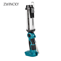 LED Work Light for Makita 18V Li-ion Battery Outdoor Flashlight Portable Camping Lanterns with Hook for Car Repairing Emergency