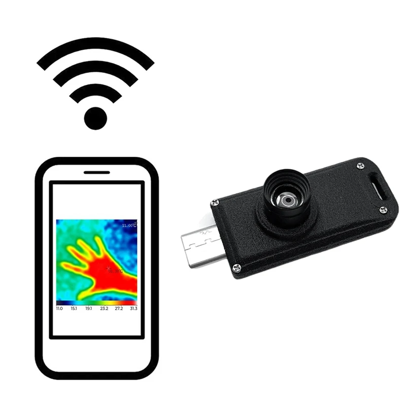 A003 Mini cámara termográfica WIFI Módulo de medición de temperatura de matriz infrarroja de termopila de 32x32 píxeles