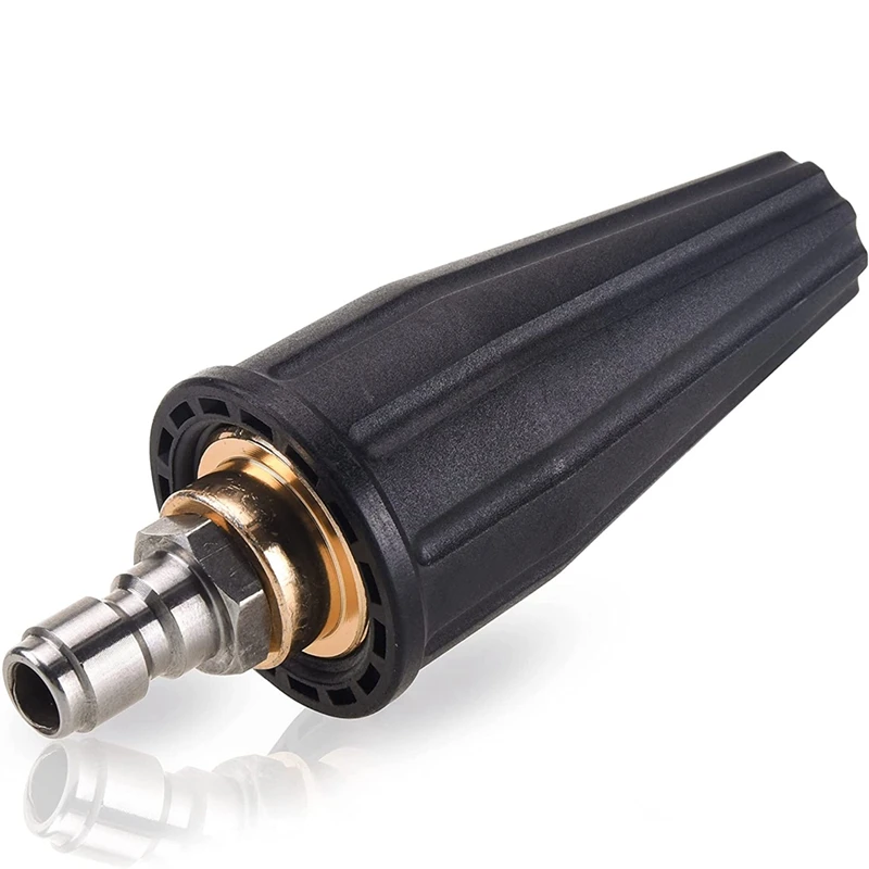 

Pressure Washer Tips Turbo Nozzle, Rotating Pressure Washer Nozzle With 1/4 Inch Quick Connect 2000 PSI, Orifice 2.5