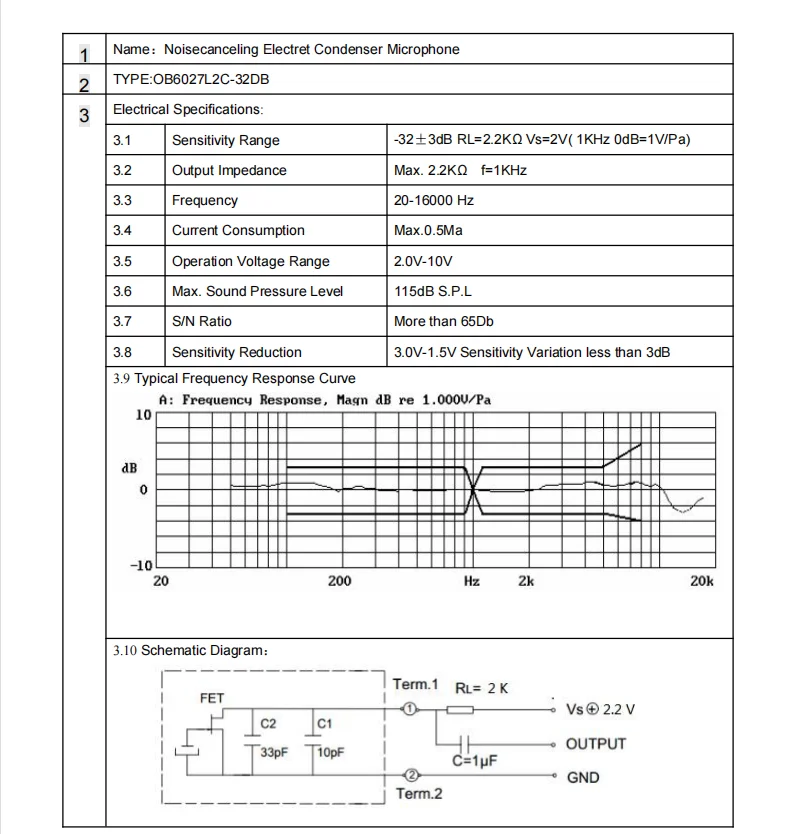 6027 Ultra-high Sensitivity Welded Stranded Electret Microphone MIC Anti-noise Mic Head High Sensitive 32DB 1pcs