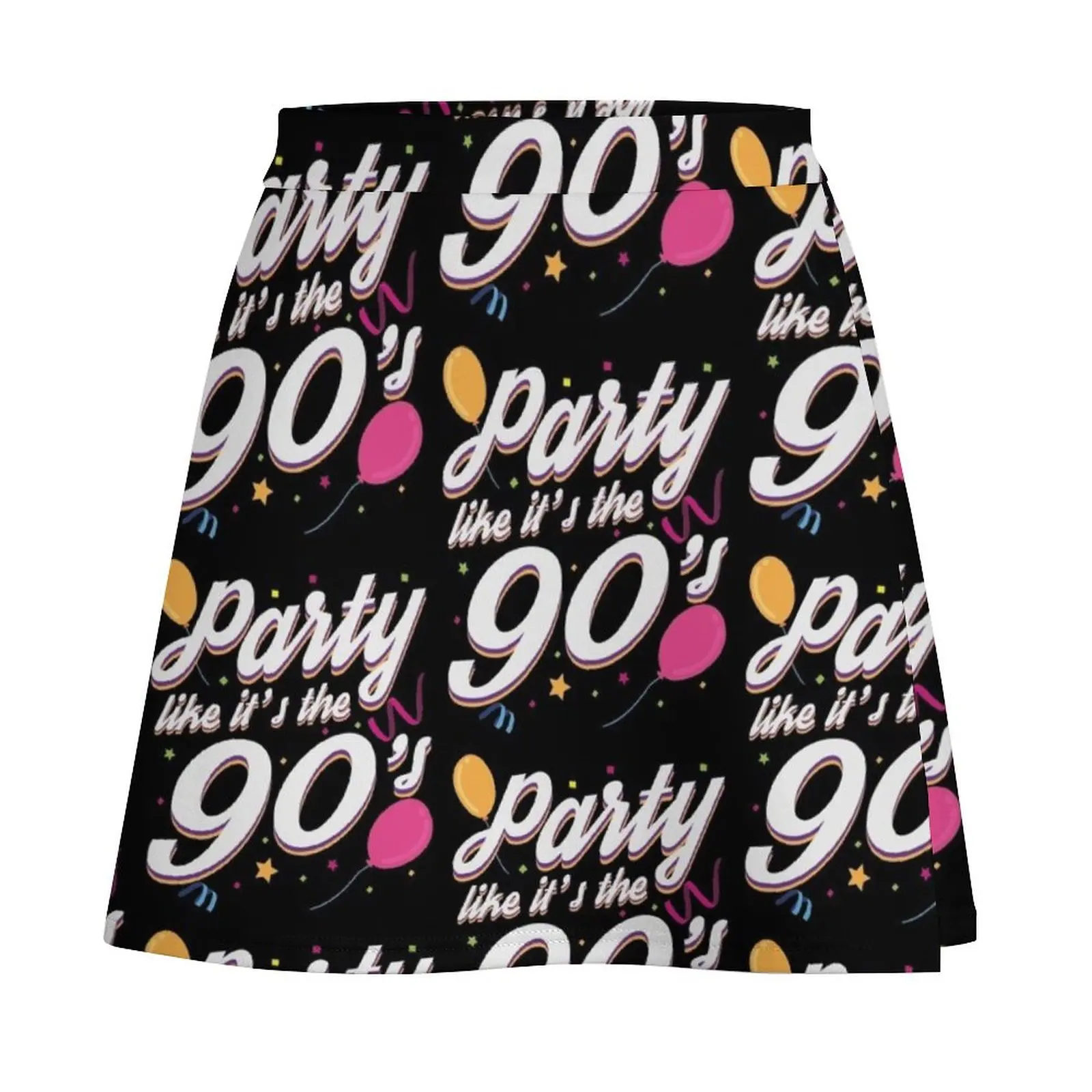 I Love 90s Nineties Fancy Dress Theme Party Gift Mini Skirt women's clothing korea stylish sexy short mini skirts Mini Skirt