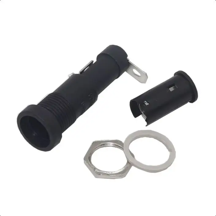 【5-1PCS】R3-9 Fuse holder 6*30 high temperature fuse holder 15A/250V monotype