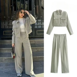 Tailor Suit Woman Fashion 2024 2 Pc Sets Womens Outfits Women Pieces Elegant Set Two Piece Women's Tracksuit High Casual