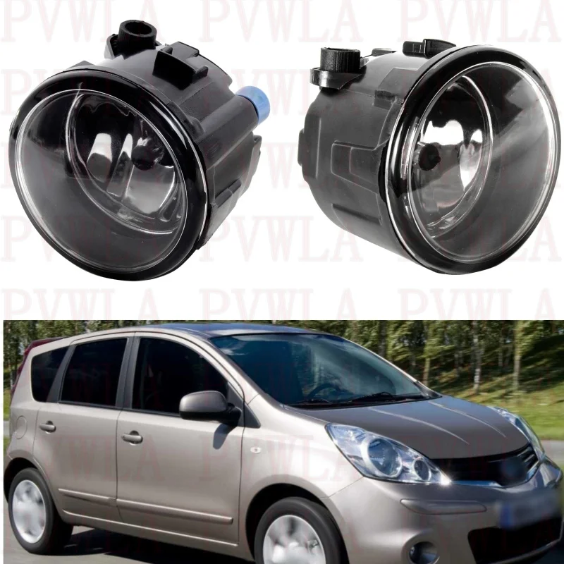 

Front Bunper Fog Lamp Lights With Halogen Bulbs 261508990B For Nissan Note E11 2004 2005 2006 2007 2008 2009 2010 2012 2013