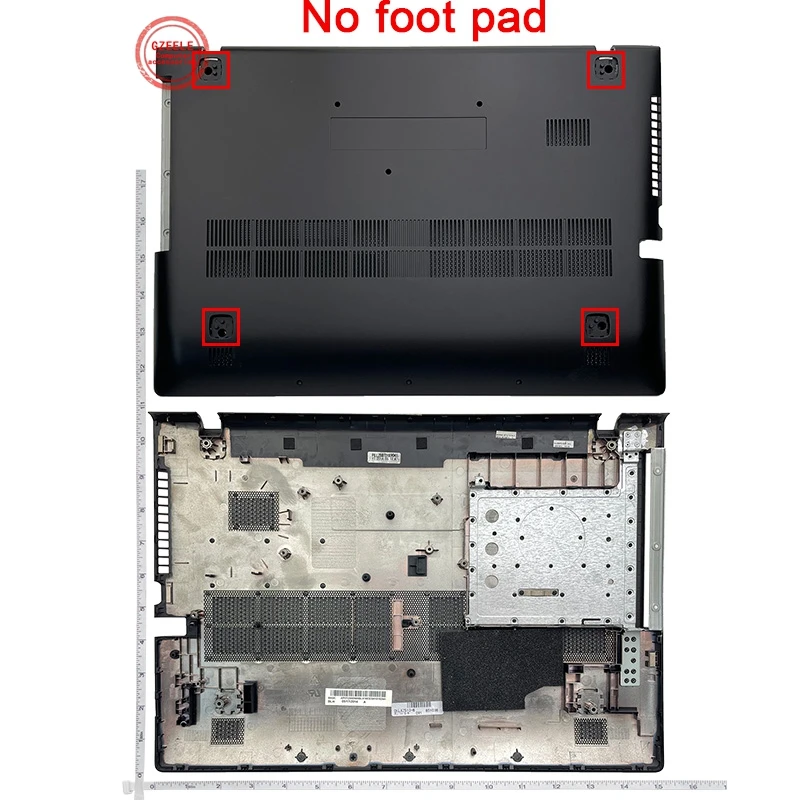 GZEELE NOWA obudowa dolna (podstawa) do laptopa Lenovo Ideapad Z510 czarna/biała AP0T2000900 90204002 AP0T2000110 90204001 Bez podpórki pod nóżki — zdjęcie 5