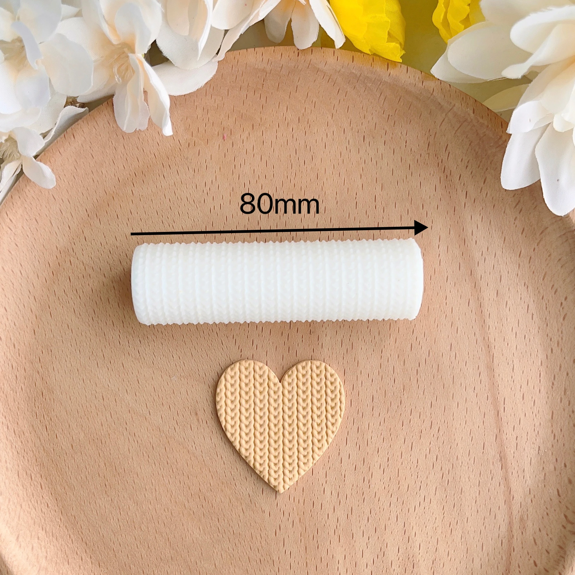 Soft Pottery Earring Polymer Clay Cutter Roller Texture Polymer Clay Seamless Polymer Clay Texture Roller claycutters