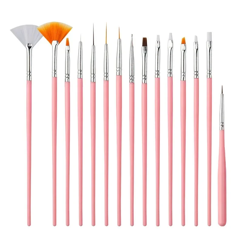 Nail Brushes Set Professional Nail Supplies For Acrylic UV Gel Drawing Dotting Manicure Nail Art Design Tools Makeup Accessorie