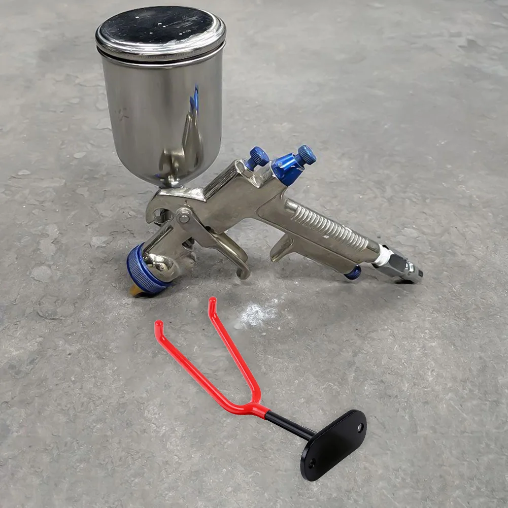 Dark Gray Painting Spray Holder Aluminum Alloy Construction Rubber Protection Sleeve Metal And Rubber Materials