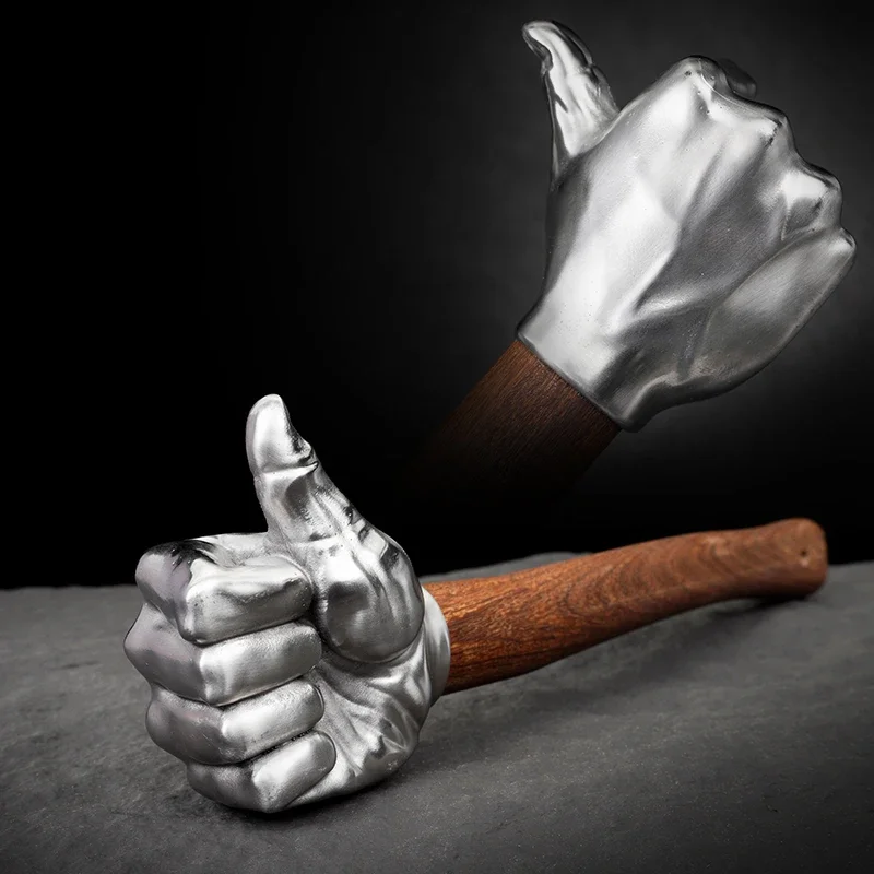 Craft ornament Stainless steel fist hammer thumb solid hammer Car multi-function