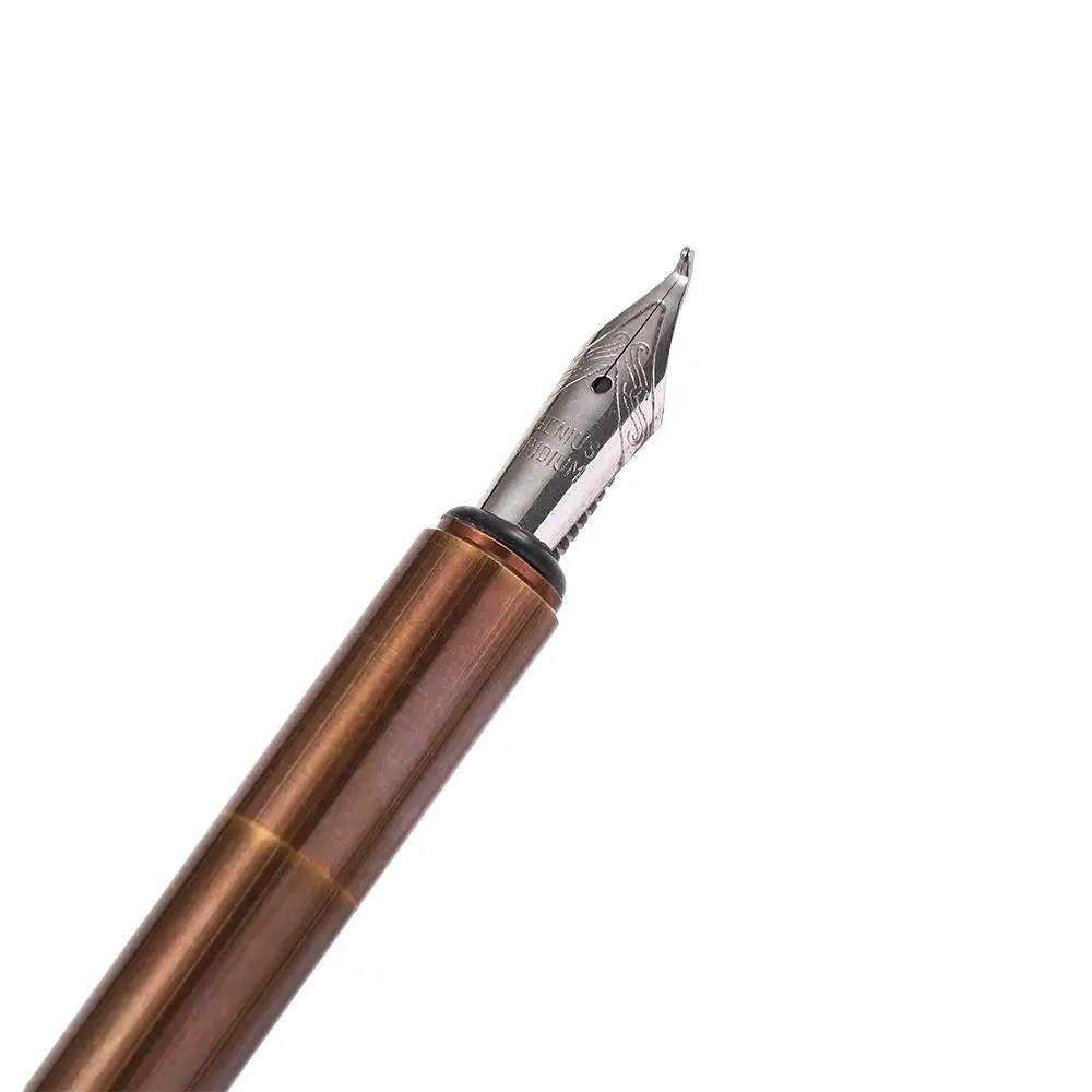 

School Supplies Pen Gift Excellent Retro Stationery Metal Writing Pen Ink Pen Brass Fountain Pen Fountain Pen