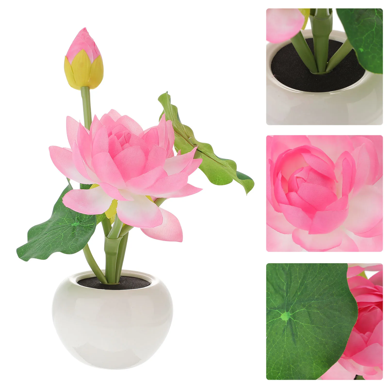 

Lotus Led Flowers Night Light Table Home Decor Desktop Lamp Soft Light Bedroom Home Decoration Decorative Lamp