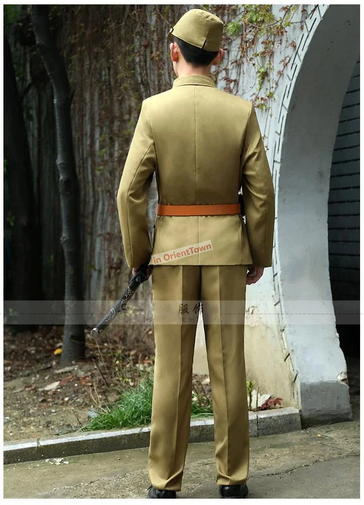 De Japanse keizerlijke officier Da Zuo's kleding 2e Wereldoorlog Militaire Uniform Japan Anti Japanse soldaten toneelkostuums