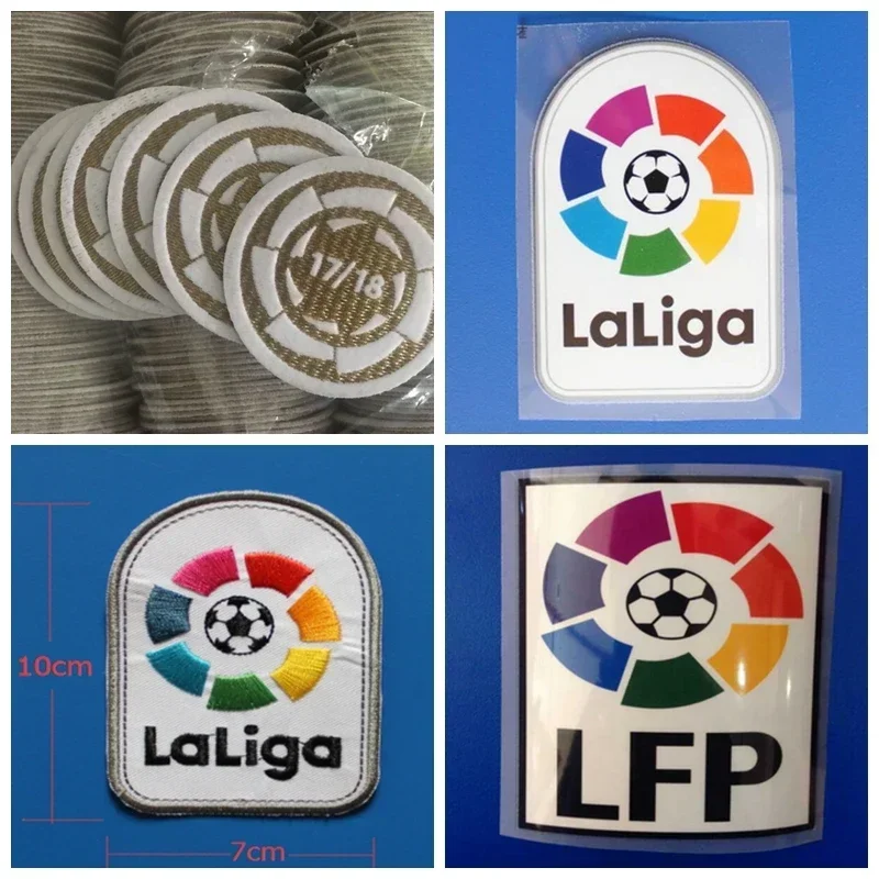Pegatinas de estampado en caliente de la nueva Liga LFP con bordados