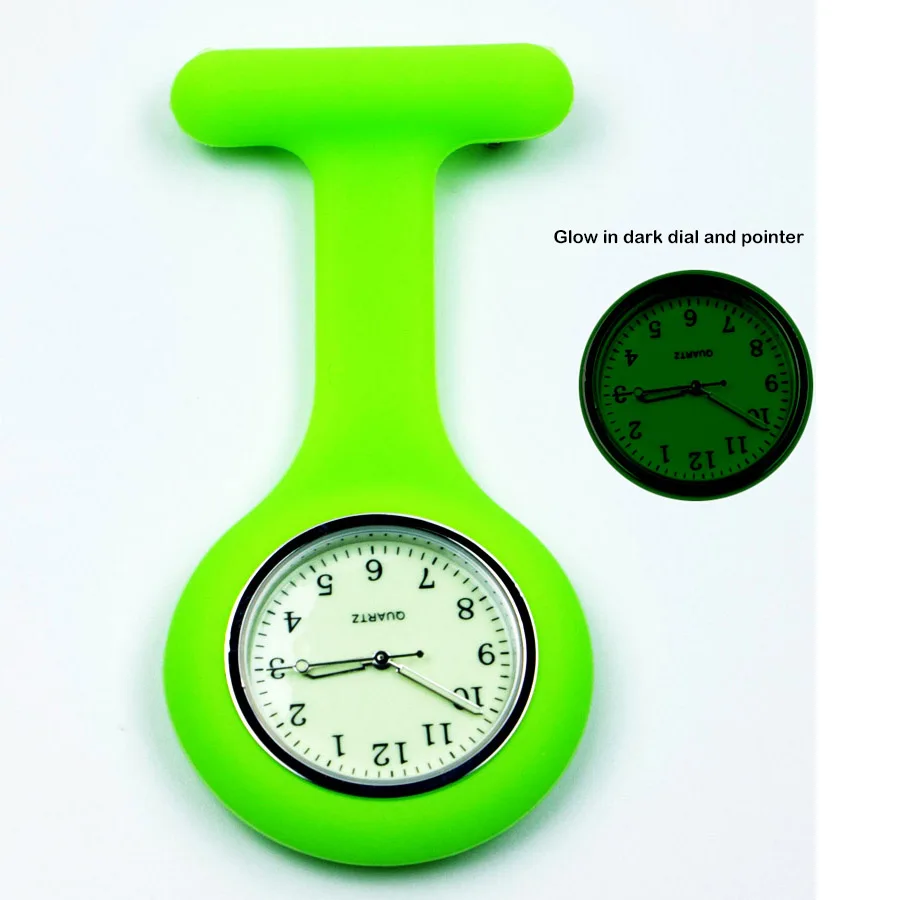 Color silicone watch nurse fob pocket watch nursing  hospital  gift  nursing students Japanese quartz hospital clock ALK VISION