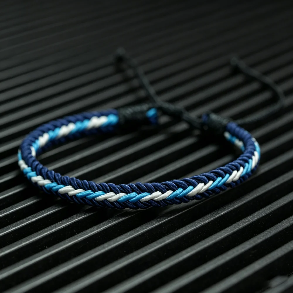 Stylish Handmade Ethnic Fabric Rope Bracelet Unisex Adjustable Multiple Colors Available Bohemian Grade A Cord Vacation Jewelry