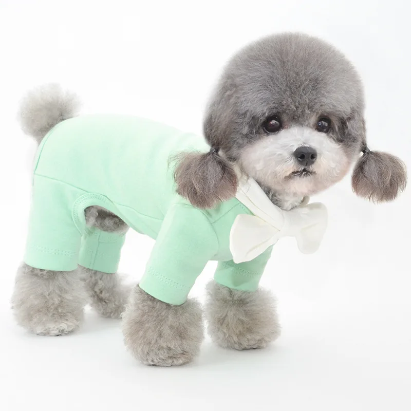 Pet Four-legged Clothing Cotton Base Coat Dog Four-legged Clothes Pet Clothes Dog Clothes Cat Clothes Teddy Clothes Customizable