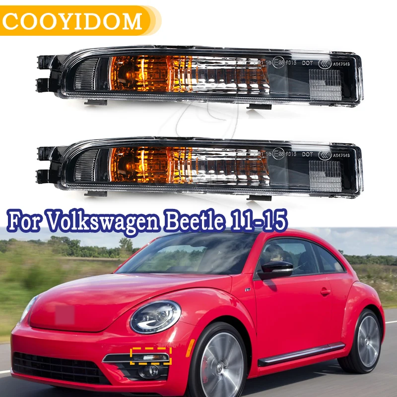 DRL Daytime Lamp Flashing Light Turn Signal Light For Volkswagen Beetle 2011 2012 2013-2015 Auto Fog Lamp 5C5953041 5C5953042