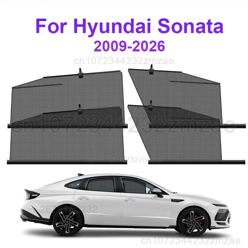Customizable Car Sunshade For Hyundai Sonata Car Side Windows Automatic Retractable Sun Visor Sun Protection Car Accessories