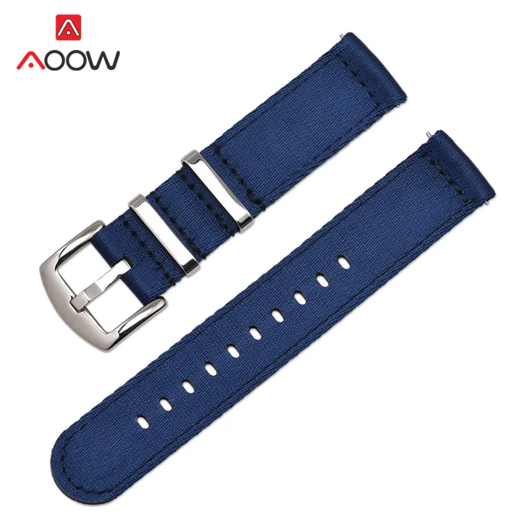 Woven Nylon Strap 18mm 20mm 22mm 24mm for Samsung Galaxy Watch Active2 Gear S2 S3 Huawei GT 2 Amazfit BIP Canvas Band Bracelet