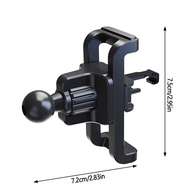 Car Air Vent Clip Mount, bola cabeça Base, titular do telefone móvel, saída de ar Gancho Stand, celular GPS Bracket, 17mm, 1Pc