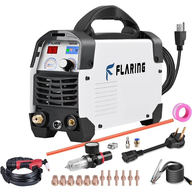 

Plasma Cutter,65 Amp Plasma Cutter Machine 120V 240V 4/5" (20mm) Max Cutting 1/2" (12.7mm) Clean Cut IGBT High Frequency