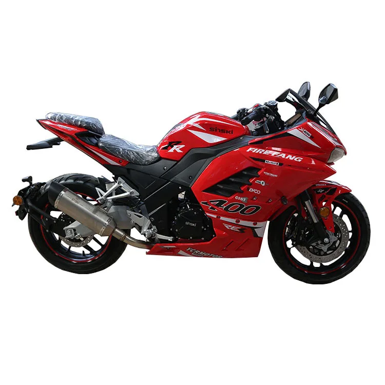 400cc Double Cylinder Electric  ABS Aluminum Alloy Flat Fork ultra High Speed Motorcycle Modification Accessories