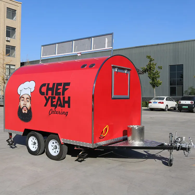 Street Vendor Food Stand Used Food Carts for Sale Fast Food Track