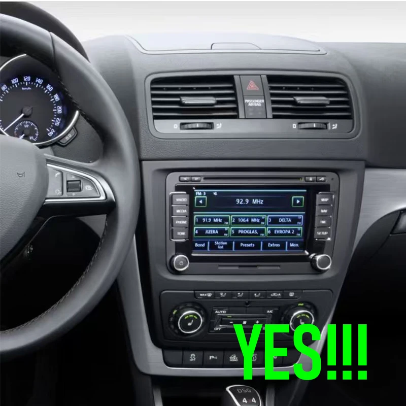 7'' For VW SKODA Yeti 2009-2015 Car Radio Camera Navi BT Android 15 Auto FM Google Map GPS 4G SIM Head Unit Reversing Image