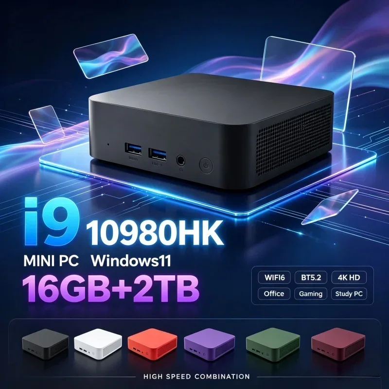 Colorful Form Factor Mini PC Intel Core I9‑10980HK Windows11 ,16GB RAM 1‑2TB SSD WiFi6 BT5.2 4K Output Portable Desktop Host