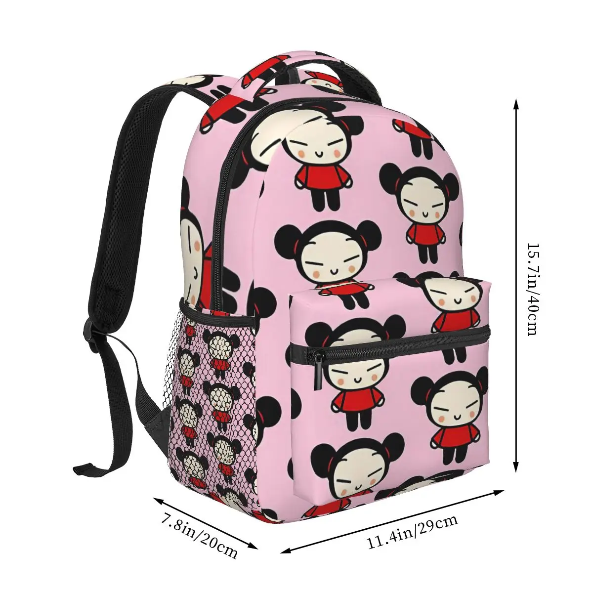 Pucca Backpack for Girls Boys Travel RucksackBackpacks for Teenage school bag