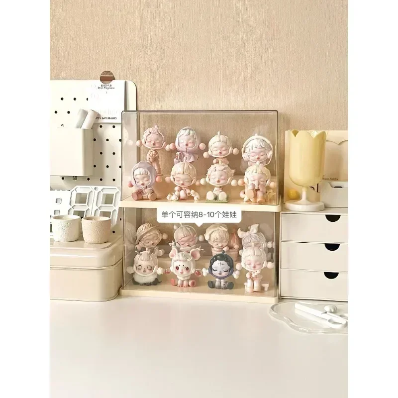 Blind Box Storage Display Stand Acrylic Transparent Lego Hand-made Decoration Display Cabinet for POPMart Dust-proof Display Box