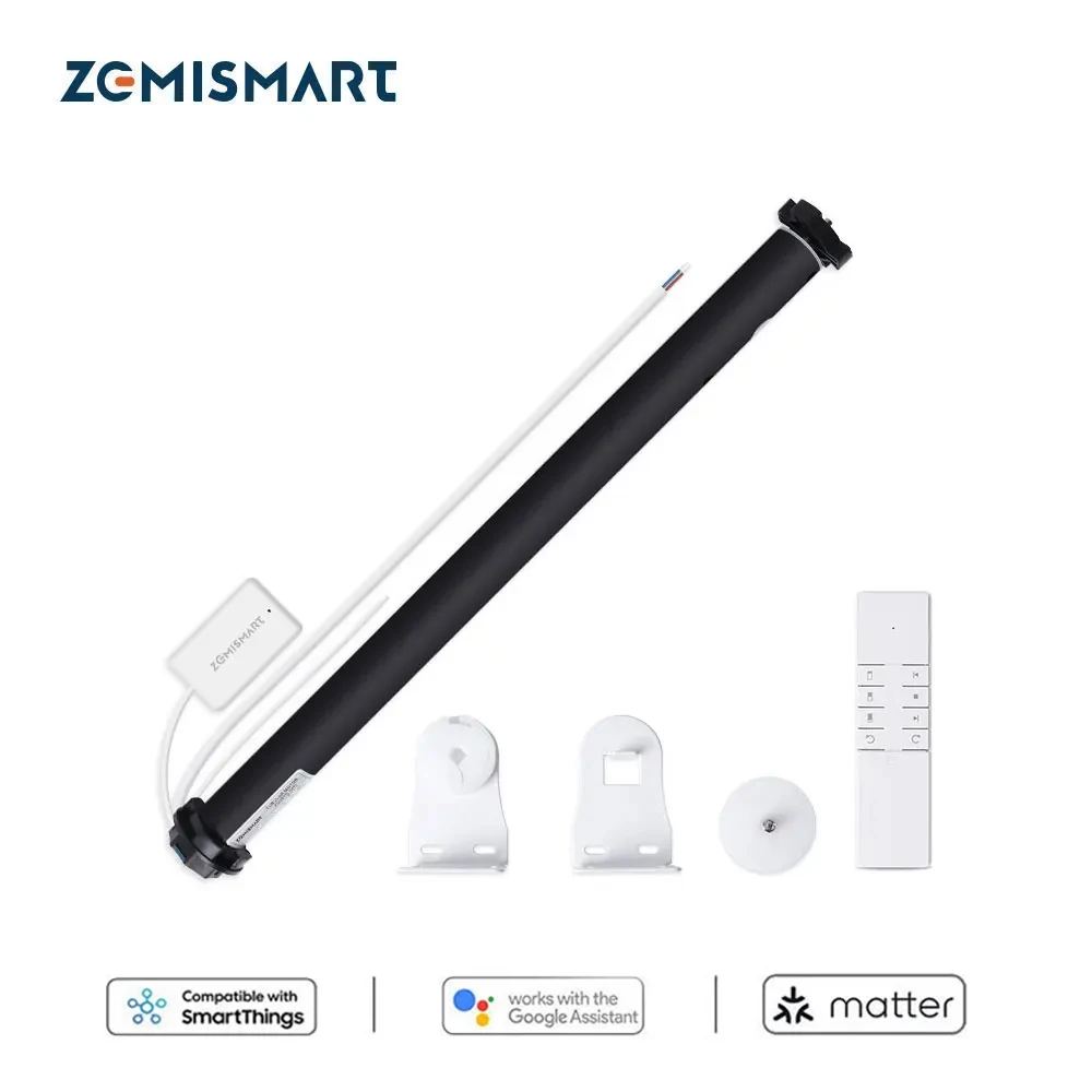 Zemismart Smart Matter Over WiFi Roller Shade Motor For 37 38mm Shutter Motor Allow Google Home Smartthings Homekit App Control