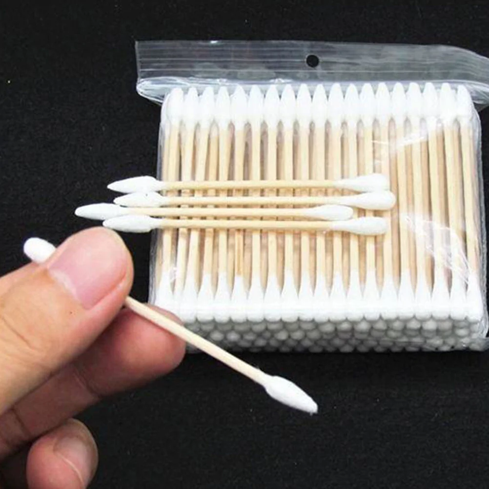 400pcs Double Tip Cotton Swabs Pointed Round Multipurpose Cotton Swab for Beauty Makeup Cleaning baby care buds swabs