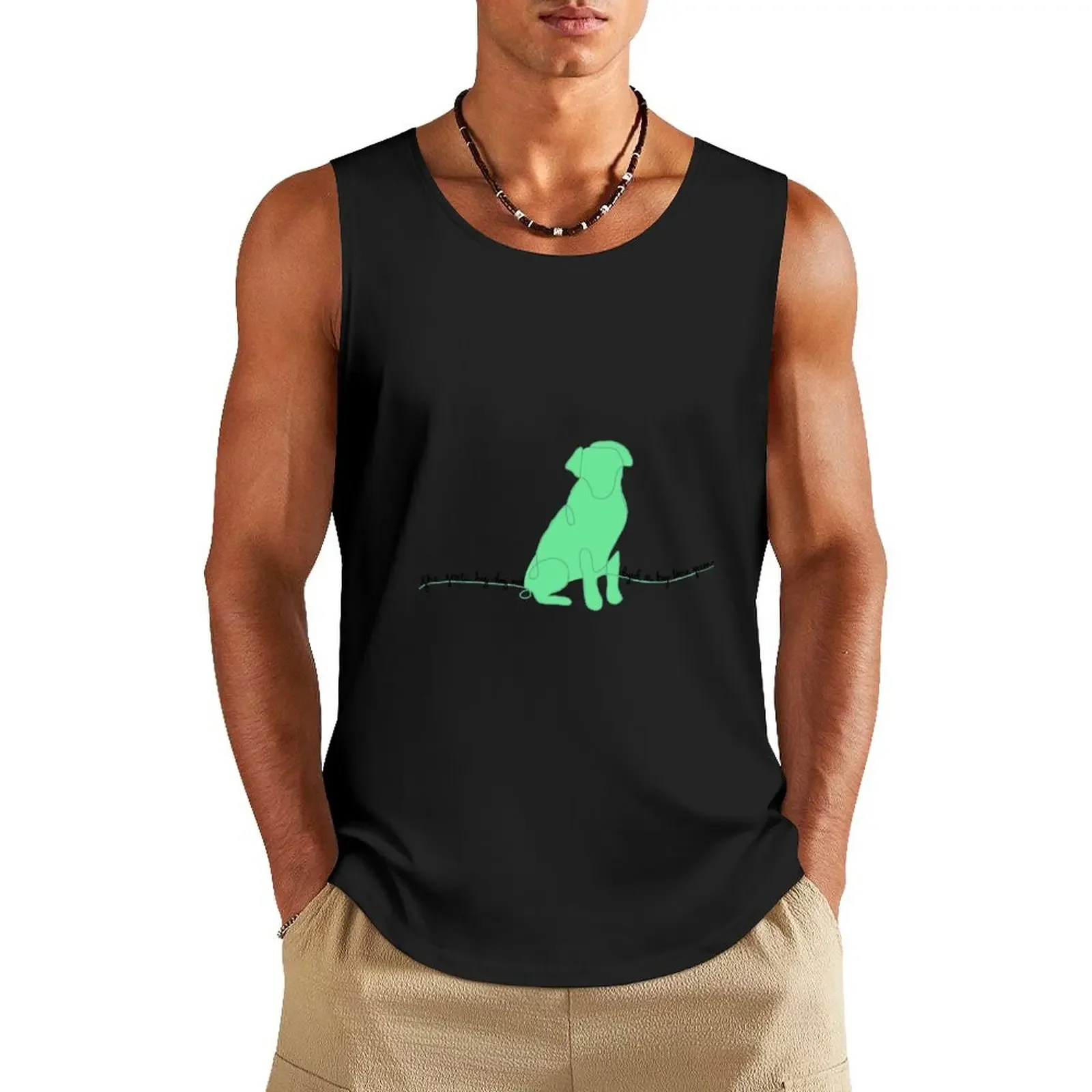 

The Last Great American Dynasty KeyLime Dog Sticker Tank Top Men's sleeveless gym shirts summer clothes man 2024 basketball