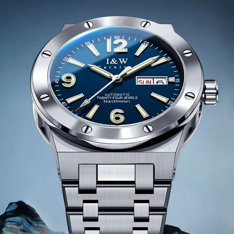 Montre CARNIVAL Mechanical Watch for Men Brand Luxury Automatic Business Dress Wrist Watch Mens 50M Waterproof 2026 Reloj Hombre