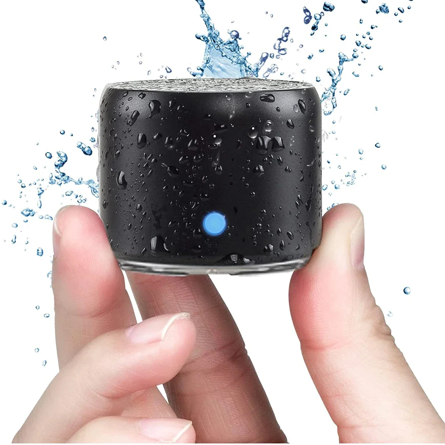 

Беспроводной мини-динамик Bluetooth IPX7 водонепроницаемый, громкий, портативный металлический MP3-плеер с функцией переноски