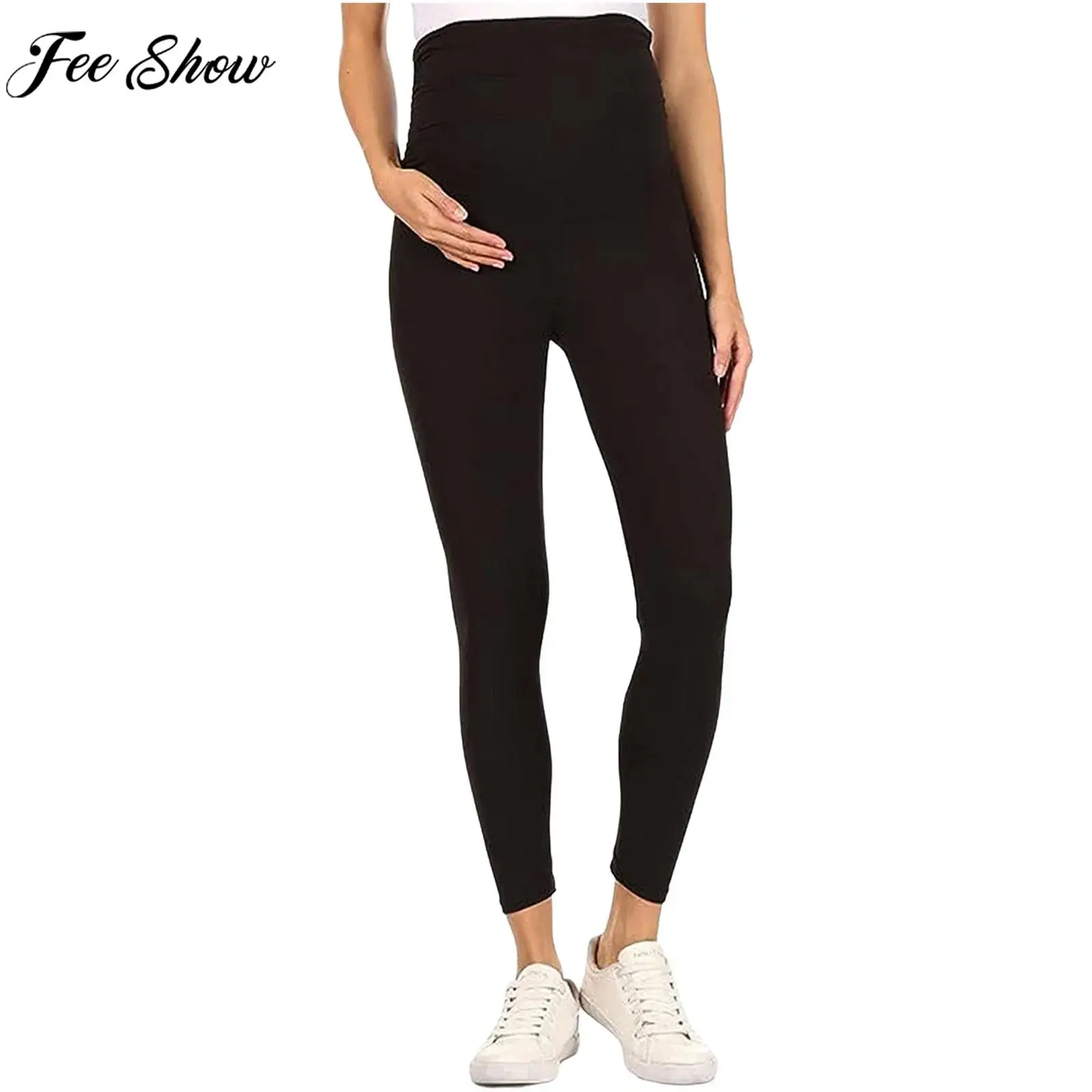 

Беременные женщины над животом, штаны для йоги, брюки с высокой талией, леггинсы для беременных, спортивные штаны для фитнеса, спортивная одежда, домашняя одежда