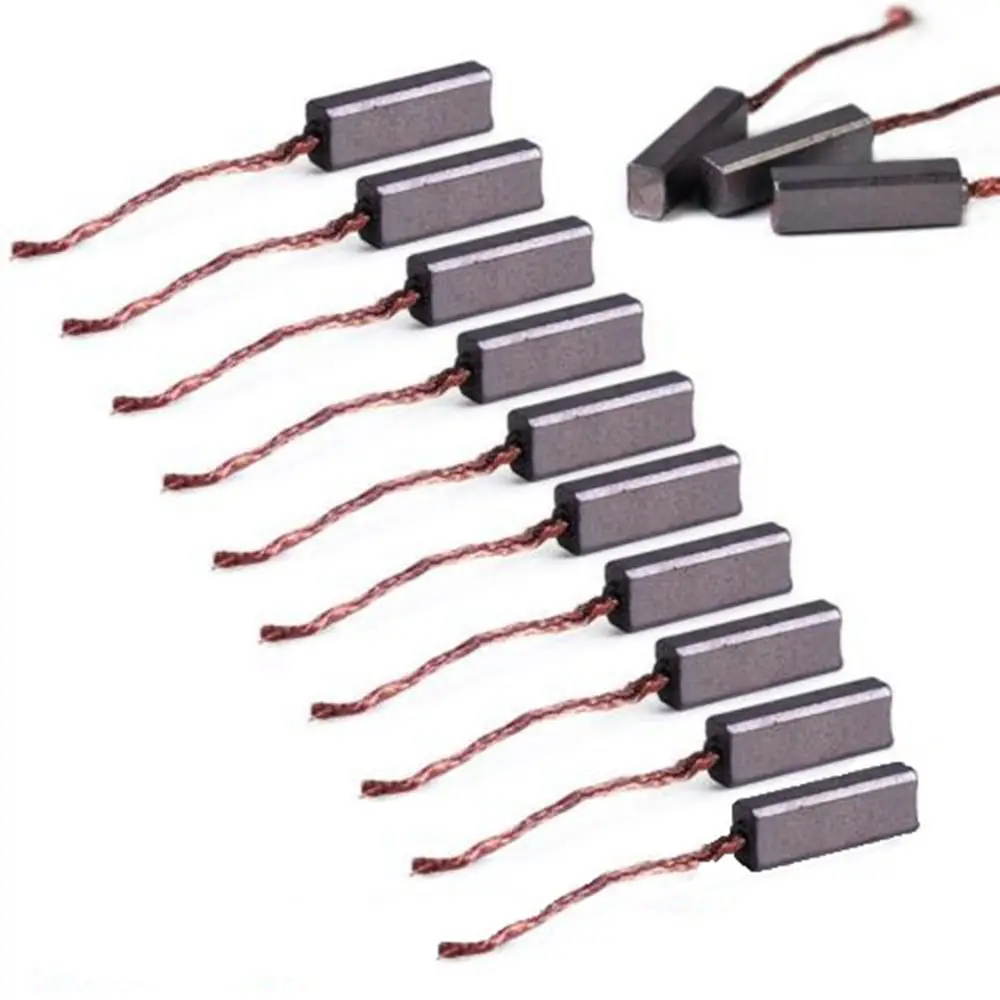 10/20pcs New 4.5 x 6.5 x 20mm Generic Carbon Brushes Wire Brush Replacement Electric Motor Leads Generator