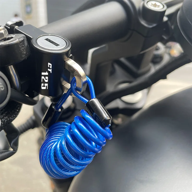 For HONDA CT125 CT 125 2020 2021 Universal Universal Motorcycle Helmet Lock Handlebar Fixed Anti-theft Helmet Lock with Keys Set