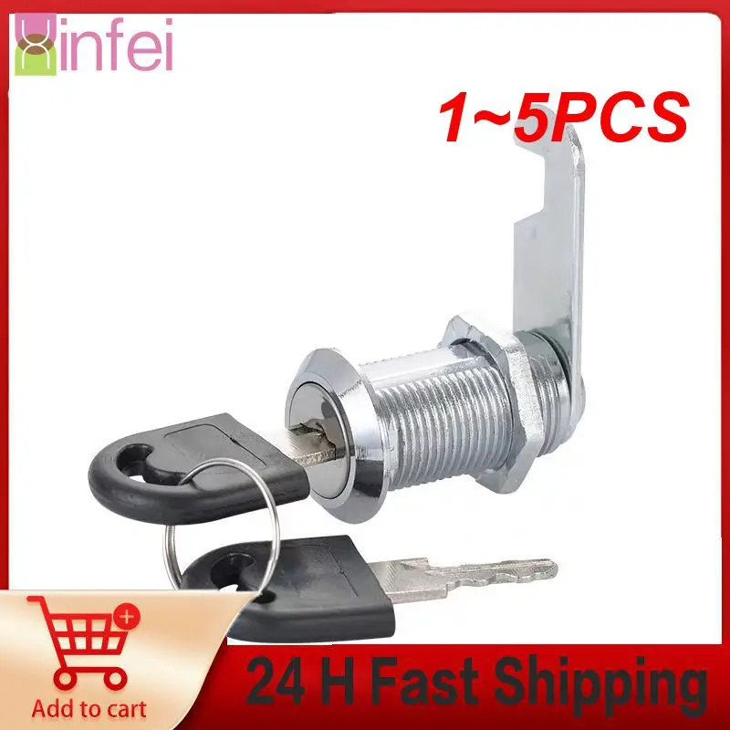 1~5PCS Cylinder Locks Door Cabinet Mailbox Padlock Drawer Cupboard Box Lock With 2 Keys Cam Locks For Furniture Hardware