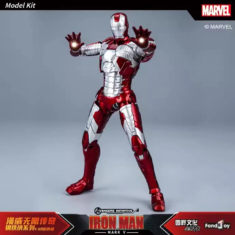 

15cm Fondjoy Iron Man MK5 Model Kit 1/12 Infinity Saga Assembly Anime Action Figure Desktop Ornament Decoration Children Toys